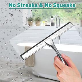 img 3 attached to Shower Squeegee 12 Inch Windows Adhesive