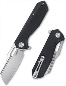 img 4 attached to KUBEY Atlas KU328 Folding Knife: Strong, Lightweight 14C28N Blade, G10 Handle, Skeletonized Liners And Reversible Deep Pocket Clip. Ideal For Outdoor And Everyday Use, In Sleek Black.