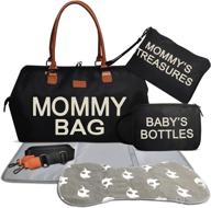 overnight maternity waterproof stroller changing diapering ~ diaper bags logo