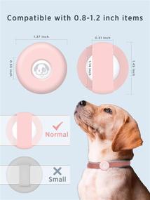 img 2 attached to Rubor Airtag Dog Collar Holder - 4 Pack. Silicone Cat Collar Case for Apple Airtag. Anti-Lost Air Tag Case Collar Holder Compatible with Pet Collars, Loops & Backpack Accessories.