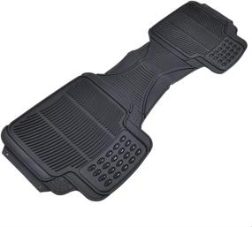 img 2 attached to 🚗 BDK Heavy Duty Rugged Ridged Rubber Rear Floor Mats: All Weather Protection for Trucks, Cars, Sedans, and SUVs