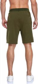 img 2 attached to Men'S Shorts: YnimioAOX Casual Workout Sports With Zipper Pockets