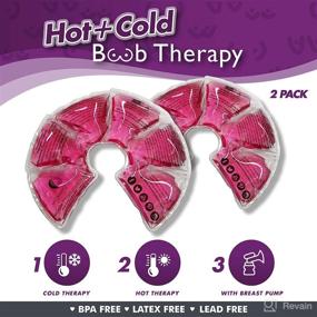 img 3 attached to 🤱 Breast Therapy Gel Pads for Breastfeeding Relief + Kids Ice Pack. Hot & Cold Therapy for Mastitis, Engorgement, Swelling, and Pain Relief. Unblock Clogged Ducts, Enhance Let-Down & Reduce Pumping Time