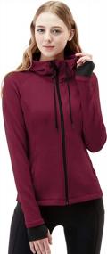 img 2 attached to Stay Stylishly Active With TSLA Women'S Full Zip Workout Jackets