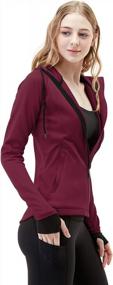 img 1 attached to Stay Stylishly Active With TSLA Women'S Full Zip Workout Jackets