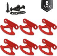 premium tie down anchors for ford f150 & explorer sport trac - pack of 6 (red) логотип