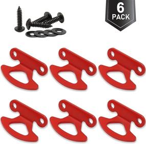 img 4 attached to Premium Tie Down Anchors for Ford F150 & Explorer Sport Trac - Pack of 6 (Red)