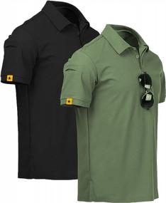 img 4 attached to Men'S Short Sleeve Polo Shirt For Sports, Golf, And Tennis - ZITY