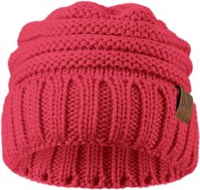 img 2 attached to Debra Weitzner Toddler Winter Hat Kids Beanie Hat Boys Girls Warm Cap For Cold Weather And Snow