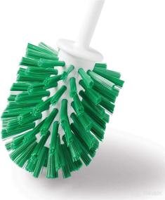 img 2 attached to 🧼 Pack of 4 Libman Commercial 34 Round Bowl Brush with Open Caddy, Polypropylene, Green and White, Standing Height 15 Inches