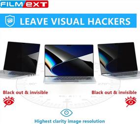 img 3 attached to FILMEXT MacBook Pro 16 Privacy Screen 2021-2022: Magnetic, Anti-Spy, Bubble-Free Protection For Your Laptop