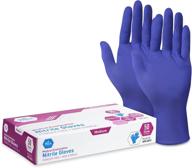nitrile medical exam gloves by med pride - disposable, powder-free & latex-free surgical gloves for doctors, nurses, hospitals & home use logo
