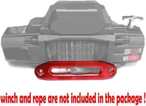 img 2 attached to High-Quality 10 inch Standard Anodized Red Aluminum Hawse Fairlead for Winch Rope Cable ATV UTV - 8000-15000 LBs CNC Machine