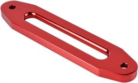 img 1 attached to High-Quality 10 inch Standard Anodized Red Aluminum Hawse Fairlead for Winch Rope Cable ATV UTV - 8000-15000 LBs CNC Machine