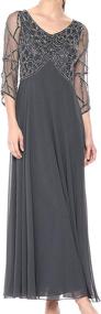 img 4 attached to Kara Womens Sleeve Beaded Silver Women's Clothing : Dresses