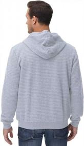 img 2 attached to Men'S Lightweight Zip Up Hoodie Jacket With Kanga Pocket