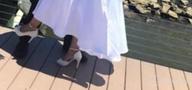 img 1 attached to Women'S Peep Toe Rhinestone Platform Satin Wedding Shoes With Side Openings review by Mike Woolford