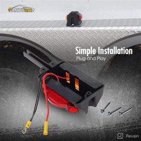img 1 attached to ✨ Double Face 4 Inch LED Marker Clearance Lights - LED Trailer Fender Light Set of 2, 7 Diode