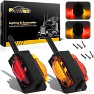 ✨ double face 4 inch led marker clearance lights - led trailer fender light set of 2, 7 diode логотип