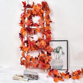 img 3 attached to Add A Touch Of Autumn With Lvydec'S 2 Pack Maple Leaf Fall Garlands - Perfect For Home Decor, Weddings, Parties And Thanksgiving