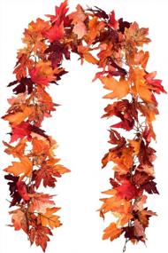 img 4 attached to Add A Touch Of Autumn With Lvydec'S 2 Pack Maple Leaf Fall Garlands - Perfect For Home Decor, Weddings, Parties And Thanksgiving