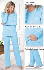 img 1 attached to Comfortable And Trendy PajamaGram Pajamas For Women - Get Your Quality 100% Cotton PJ Sets With Pullover Tops Today!