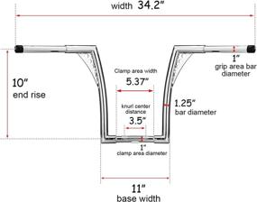 img 3 attached to WSays Handlebar Diameter Compatible Sportster