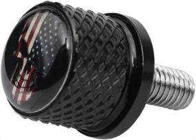 img 1 attached to Enhance Your Indian Scout's Style with the Black Stainless Knurled Fender Rear Seat Bolt Screw - American Skeleton (2015-2020)