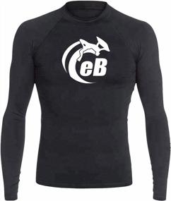 img 3 attached to Stay Protected And Stylish With EBodyboarding'S Launch Out Logo Long Sleeve Rashguard