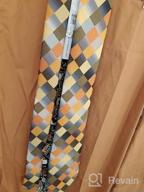 img 1 attached to Jacquard Woven Silk Tie Necktie For Men - Classic Dark Blue Grey Check Design By Secdtie review by Mike Sevenfourgd