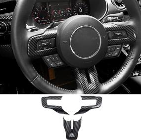 img 4 attached to MEEAOTUMO Steering Interior Accessories Mustang