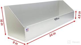 img 1 attached to 🏎️ Pit Posse 449 Jack Stand Rack Holder Shelf - Made in USA - Aluminum Storage Enclosed Race Car Trailer Garage Shop Accessory Organizer - Holds up to 4 Jack Stands - 34 x 9 x 10 (Silver)