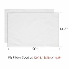 img 3 attached to TILLYOU 14X20 Inches Cotton Toddler Pillowcases 2 Pack - Machine Washable & Super Soft, White