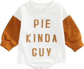 img 4 attached to Adorable Baby Halloween Outfit - Pumpkin Sweatshirt Romper, Long Sleeve Onesie & More!