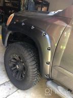 img 1 attached to Honhill Front & Rear Fender Flares For 2004-2014 Titan With Lockbox Black Pocket Rivet Style Wheel Eyebrow Protector review by Nathan Jankowski