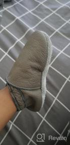 img 6 attached to 👟 Противоскользящие малышские туфли из коровьей кожи для мальчиков от Sayoyo Prewalkers