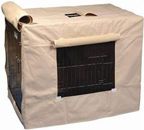 img 1 attached to 📦 Tan Crate Cover for Precision Pet Size 5000 Indoor Outdoor Crates