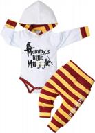 клетчатый топ с капюшоном и длинными рукавами с буквенным принтом + длинные брюки для новорожденных мальчиков - идеально подходит для осенне-зимней одежды логотип