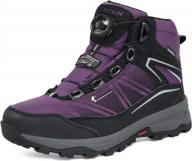 водонепроницаемые походные ботинки для женщин - легкие зимние ботильоны для прогулок, походов и активного отдыха - модный дизайн с высоким верхом и теплой повседневной шнуровкой от grition логотип