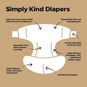 img 2 attached to DYPER Viscose From Bamboo Baby Diapers Size 2 Honest Ingredients Cloth Alternative Made With Plant-Based* Materials Hypoallergenic For Sensitive Newborn Skin, Unscented 74 Diapers
