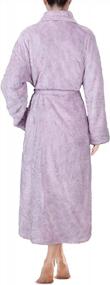 img 3 attached to 🛀 Pavilia Premium Women's Plush Soft Robe - Fluffy, Warm, Fleece Sherpa Shaggy Bathrobe