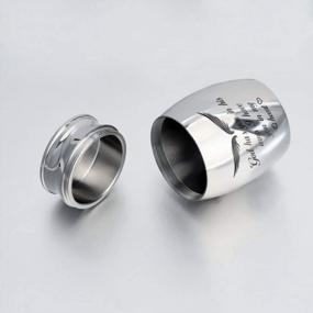 img 1 attached to God'S Embrace Miniature Urns: Stainless Steel Keepsake For Cherished Ashes