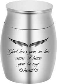 img 4 attached to God'S Embrace Miniature Urns: Stainless Steel Keepsake For Cherished Ashes