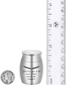 img 2 attached to God'S Embrace Miniature Urns: Stainless Steel Keepsake For Cherished Ashes