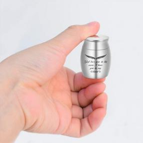 img 3 attached to God'S Embrace Miniature Urns: Stainless Steel Keepsake For Cherished Ashes