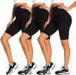 get comfy and confident with gayhay 3 pack high waisted tummy control biker shorts for women - perfect for yoga, running, and cycling logo