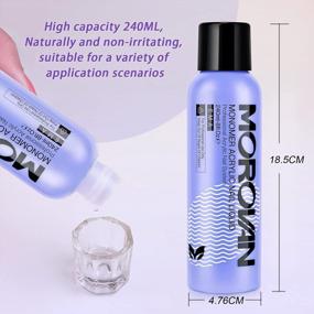 img 1 attached to Professional Grade Morovan Monomer Acrylic Nail Liquid For Exceptional Acrylic Nail Extension Results - MMA-Free And Non-Yellowing