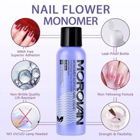 img 2 attached to Professional Grade Morovan Monomer Acrylic Nail Liquid For Exceptional Acrylic Nail Extension Results - MMA-Free And Non-Yellowing