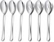 serving spoons x 3, slotted serving spoons x 3, haware 9.8 inches large size stainless steel serving spoon, elegant design for kitchen/buffet/party, mirror polished and dishwasher safe(6 pack) logo