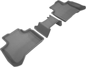 img 4 attached to 3D MAXpider Custom Fit Kagu Floor Mat (Gray) For 2018-2021 BMW X3 (G01)/ X4 (G02) - 2ND Row